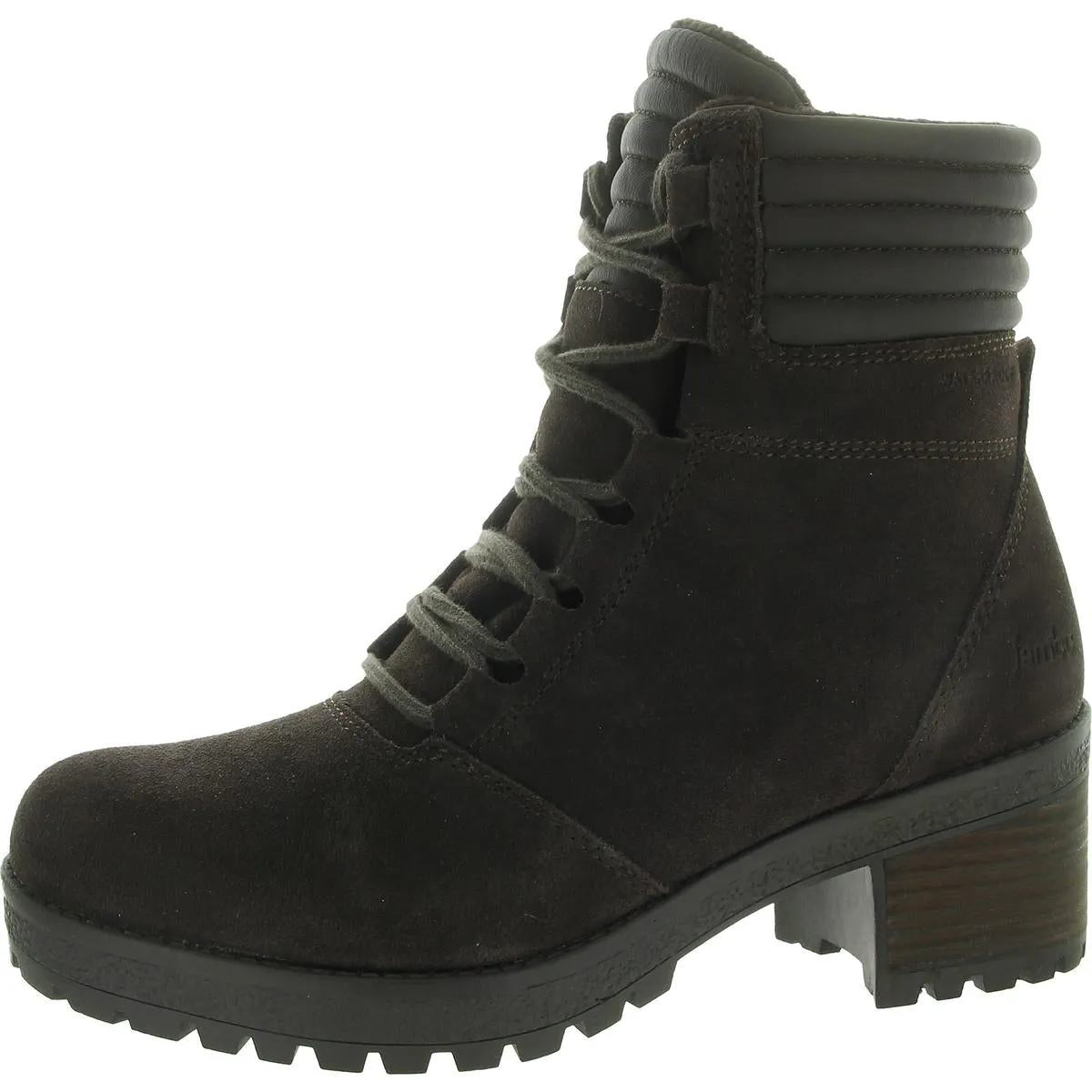 Douglas Womens Zipper Suede Combat & Lace-Up Boots