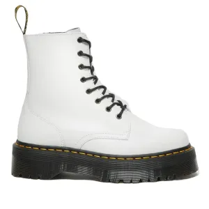 DR. MARTENS JADON 8 EYE WHITE BOOTS