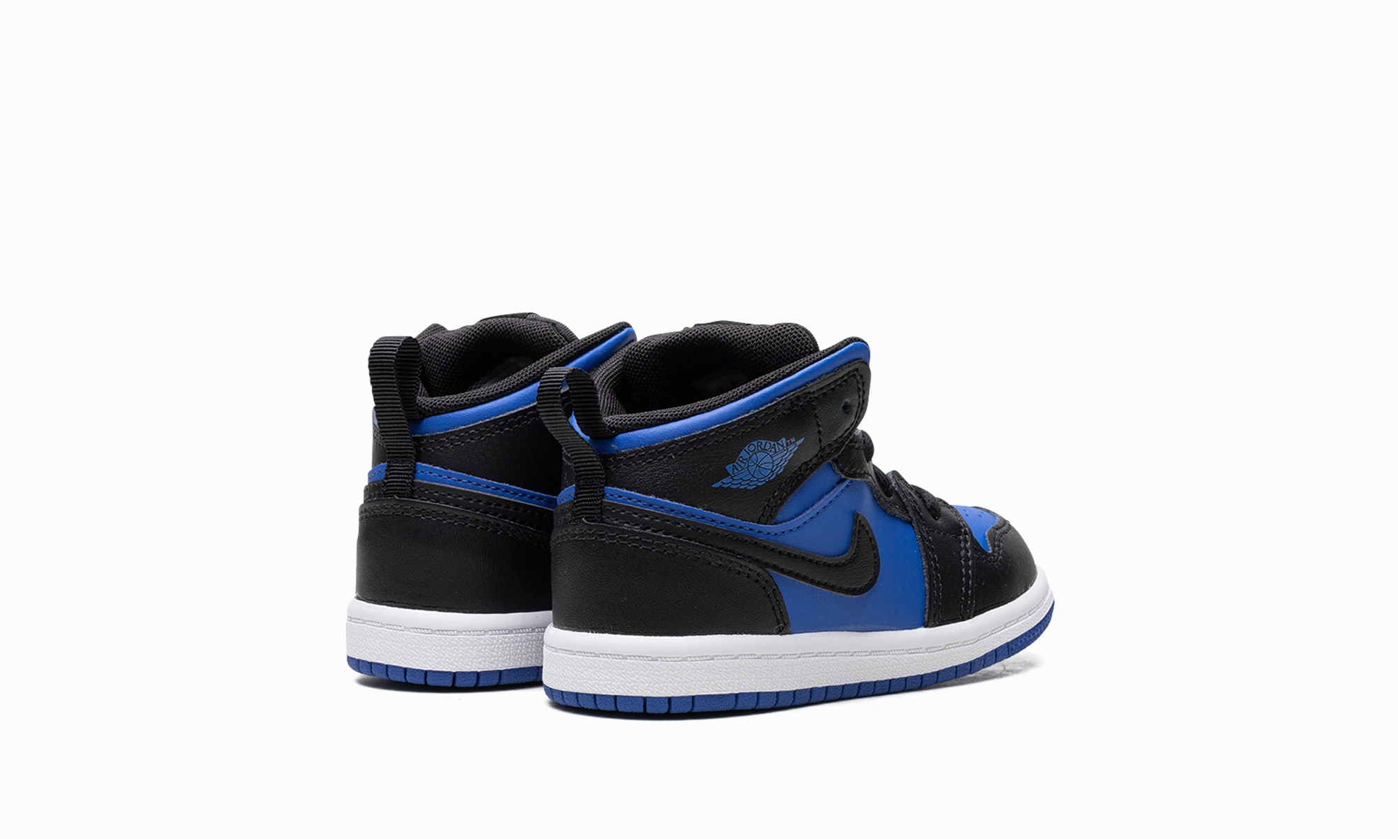 Great For Gifting AIR JORDAN 1 MID TD "BLACK ROYAL BLUE"