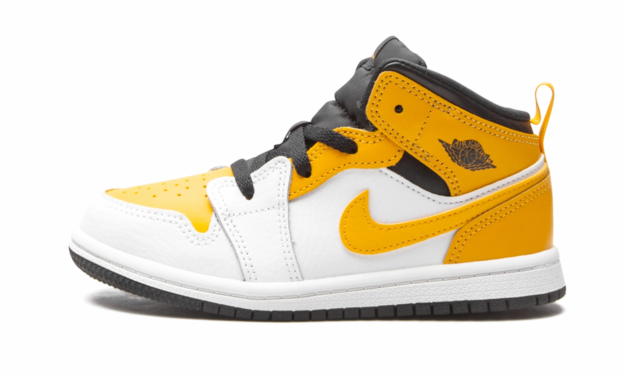 Black Leather Handbag For Women Durable Structure Jordan 1 Mid TD "White / University Gold" One of a Kind