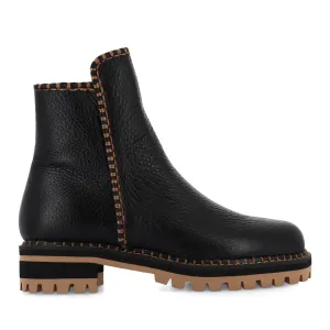 DURIAN - BLACK TAN LEATHER