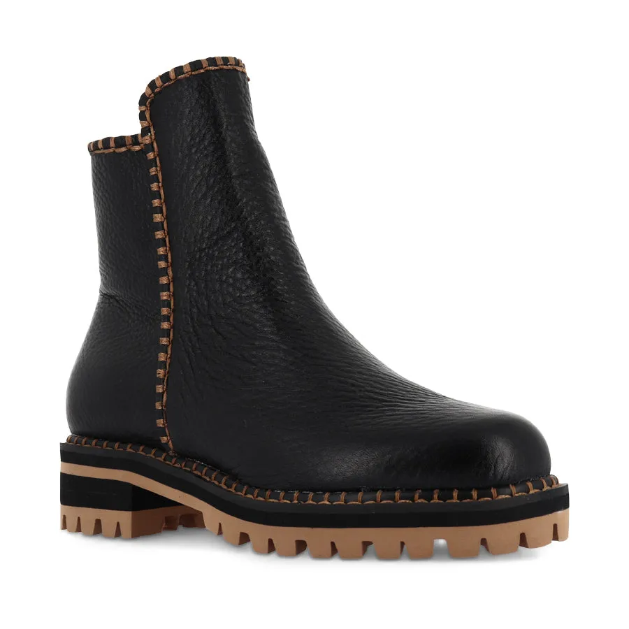 DURIAN - BLACK TAN LEATHER