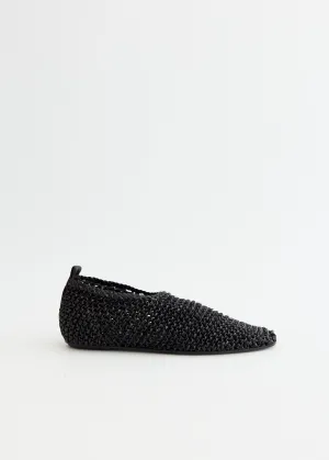 No-Fuss Design Early access Woven Leather Ballerinas Style-improving discount Just Arrived