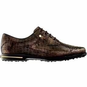 Just Arrived, Metallic, No-Fuss Design Early bird offer New Women's Footjoy Tailored Collection Bronze Snakeskin Print Golf Shoes Size 8 Travel-Friendly
