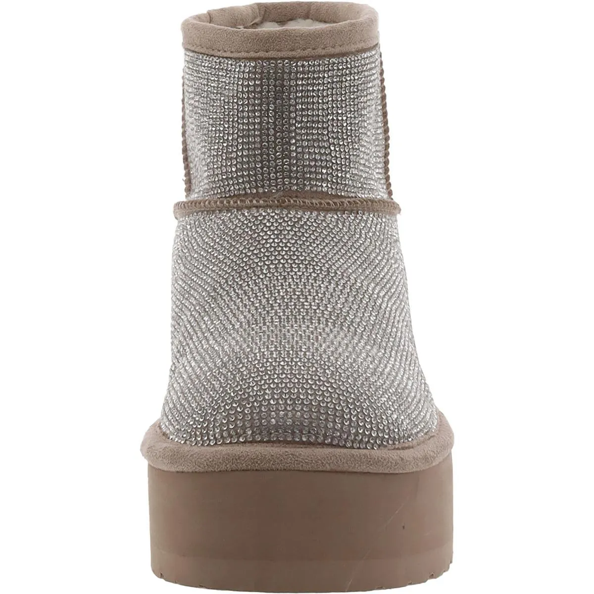 Ease R Womens Faux Fu Slip On Winter & Snow Boots