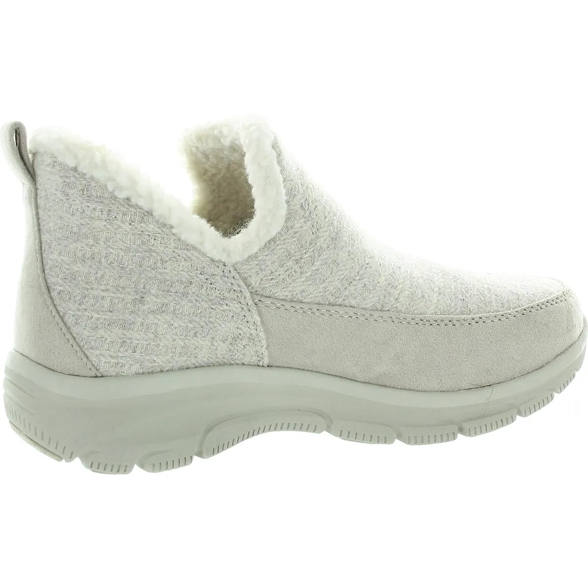 EASY GOING WINTER KISS Womens Faux Fur Lined Wool Chukka Boots