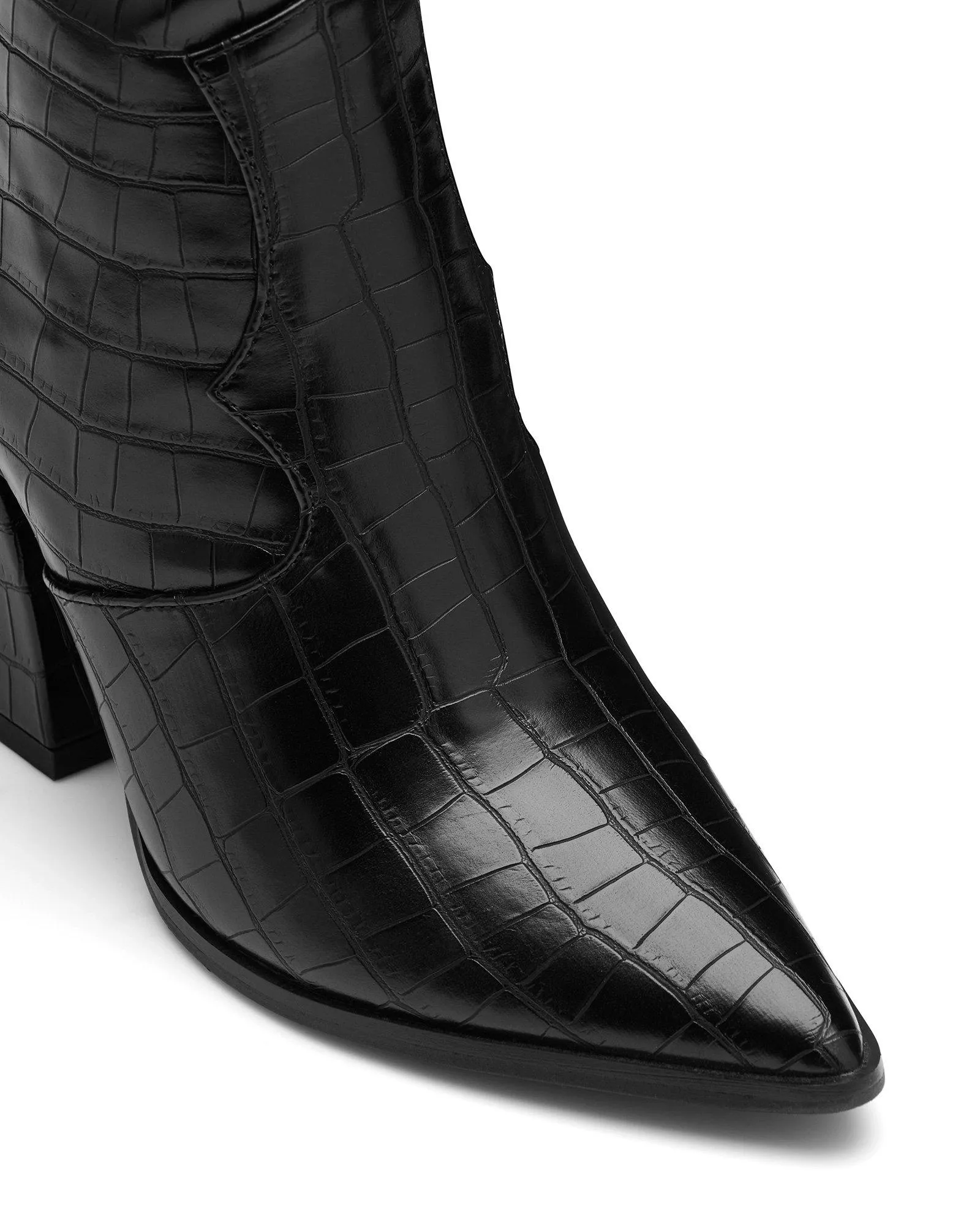 Edora Black Croc *FINAL SALE*