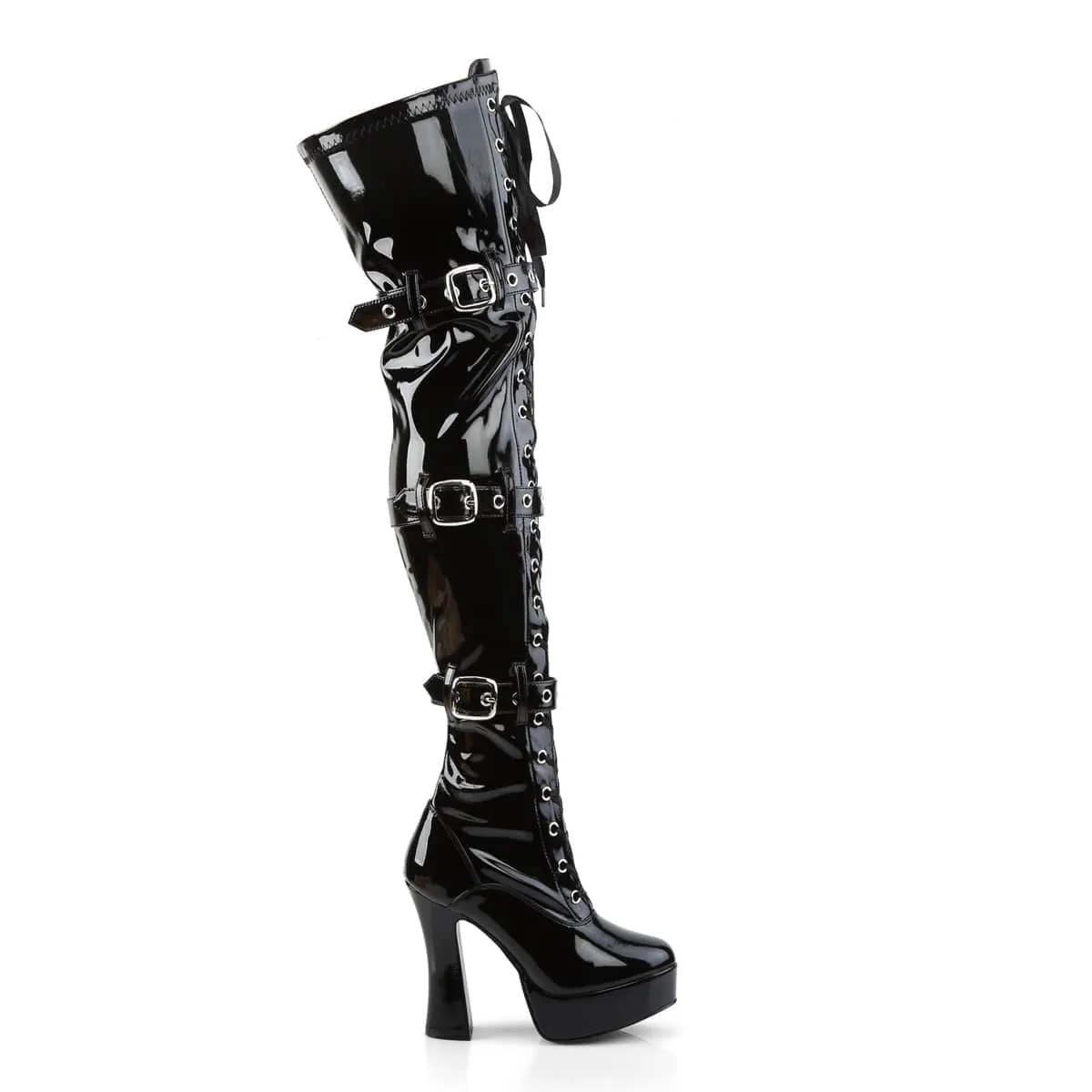 ELECTRA-3028 Black Stretch Patent
