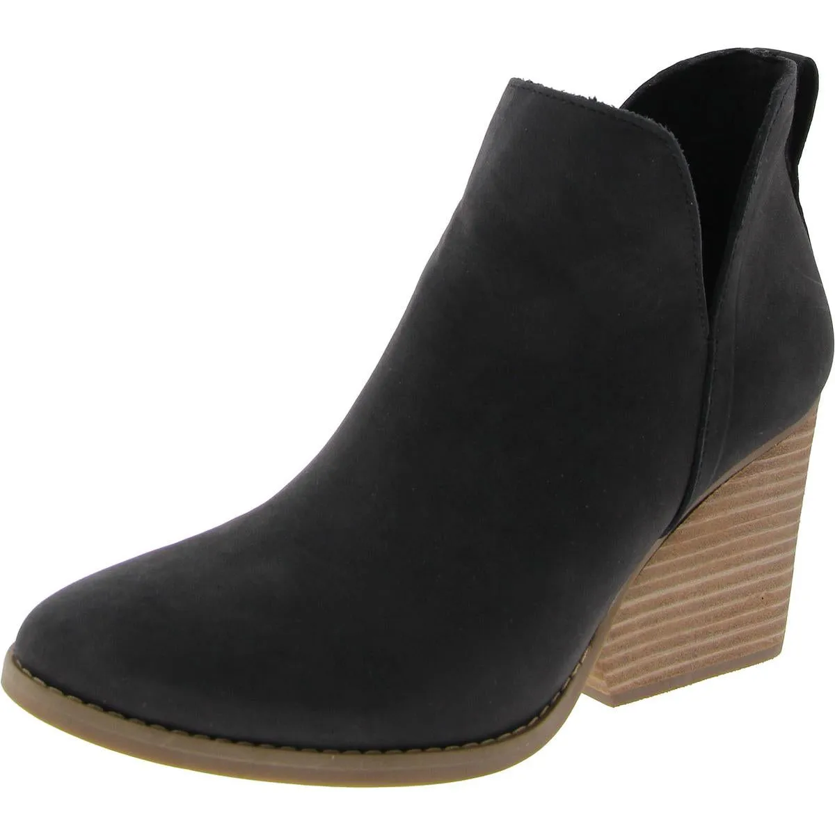 ELIZA Womens Leather Wedge Heel Shooties
