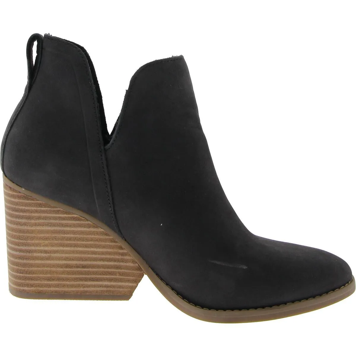 ELIZA Womens Leather Wedge Heel Shooties