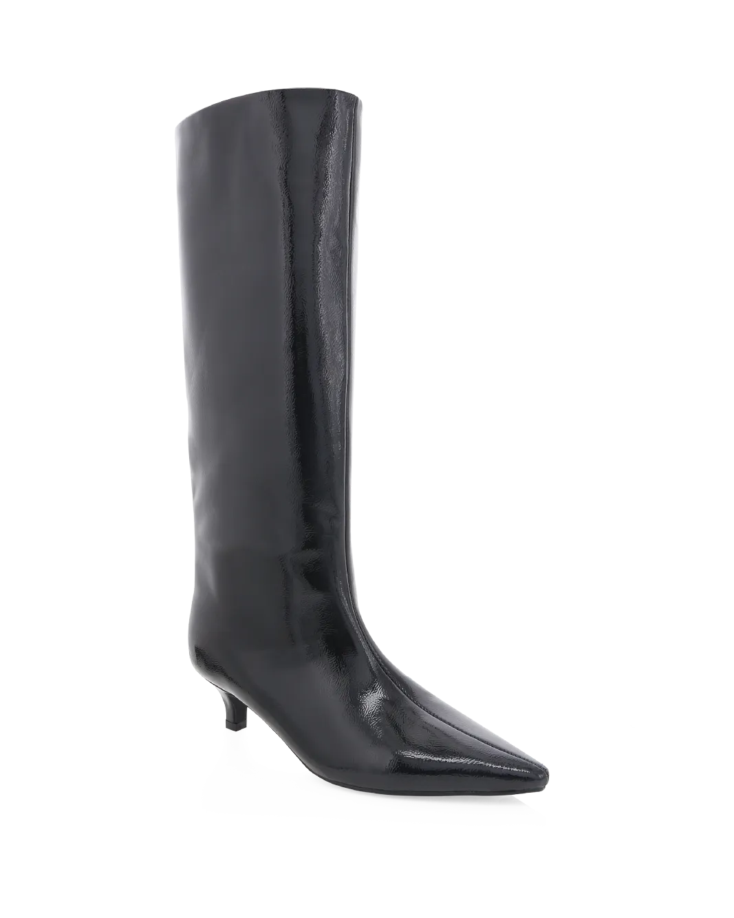 ELSPETH - BLACK CRINKLE PATENT