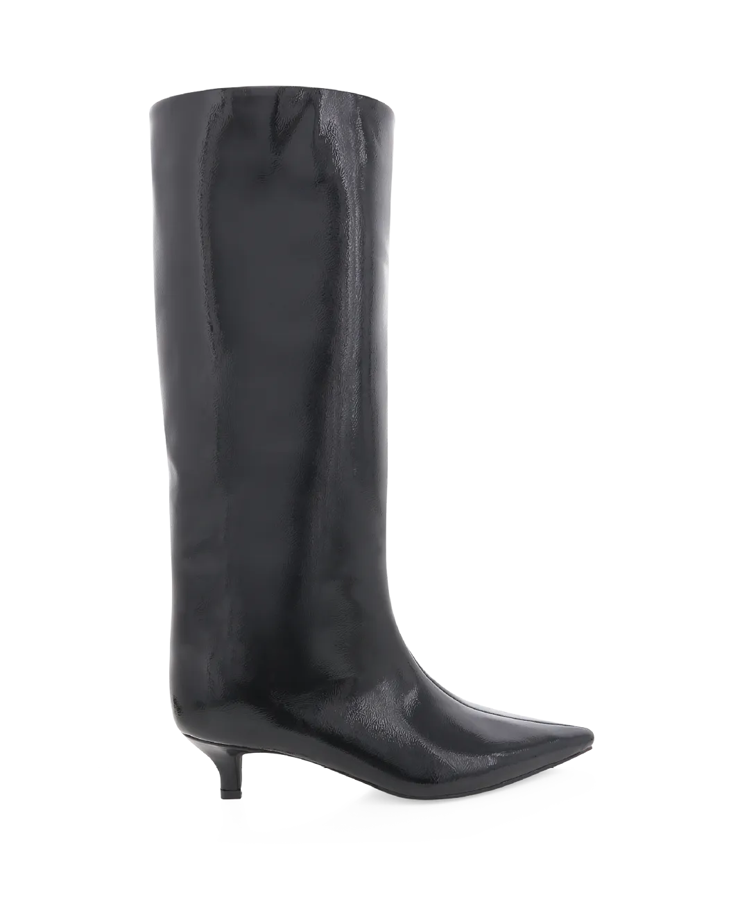 ELSPETH - BLACK CRINKLE PATENT