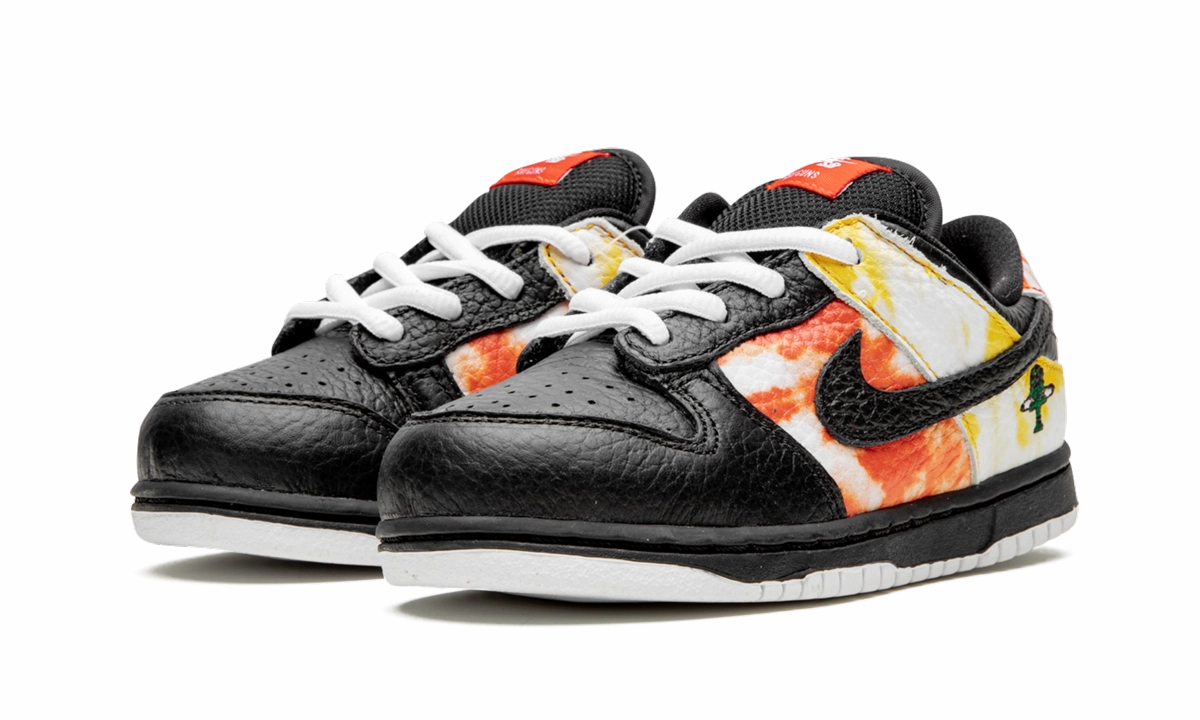 Soft Touch Feel SB Dunk Low QS (TD) "Tie-Dye Rayguns 2019 - Black" Cork
