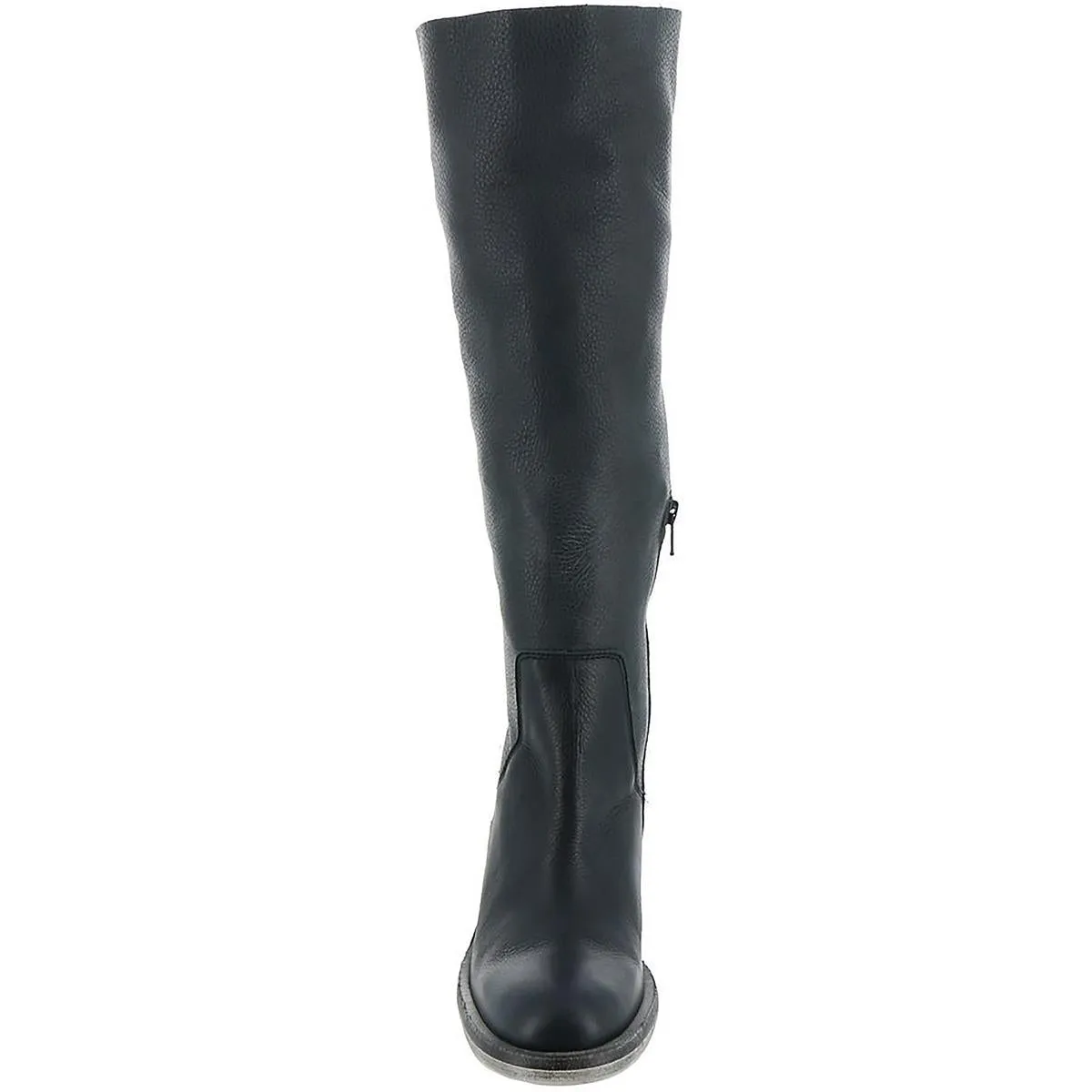 Essential  Womens Leather Solid Knee-High Boots