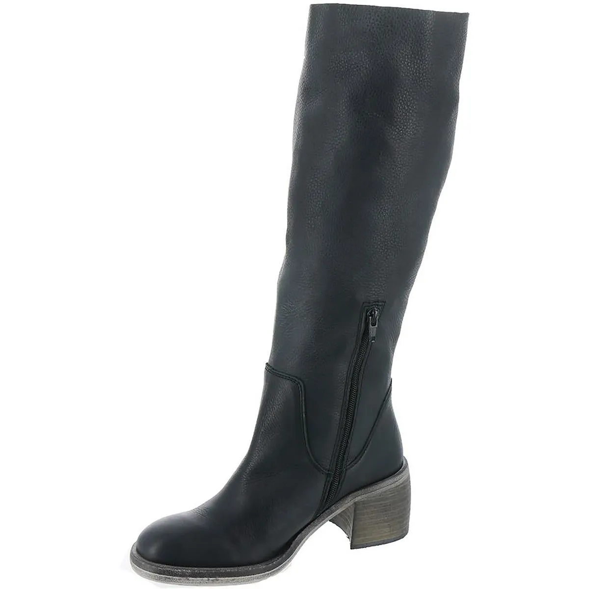 Essential  Womens Leather Solid Knee-High Boots