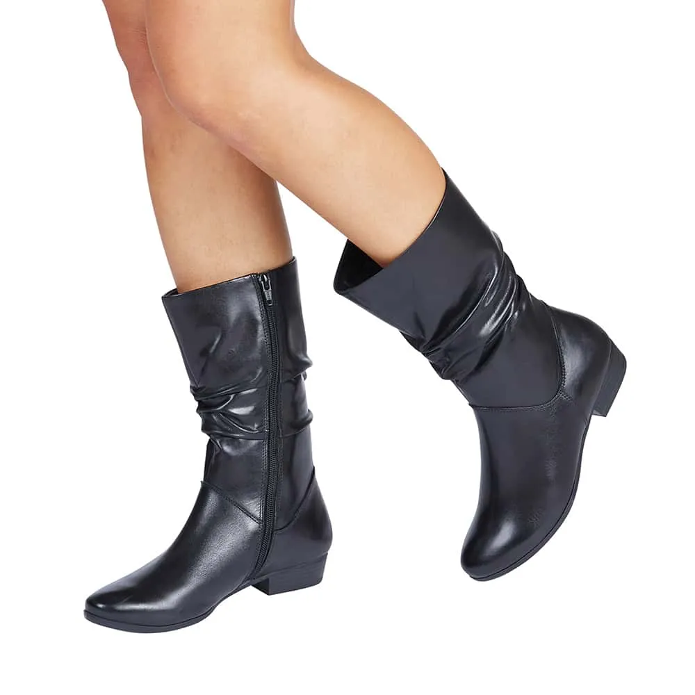 Ethan Boot in Black Leather