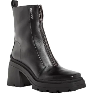 Eugenie 80 Womens Zipper Leather Ankle Boots