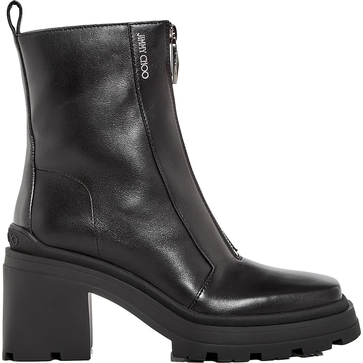 Eugenie 80 Womens Zipper Leather Ankle Boots