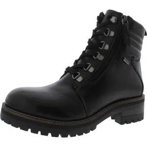 Everett Womens Leather Lace up Ankle Boots