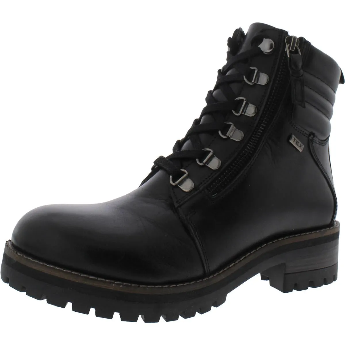Everett Womens Leather Lace up Ankle Boots