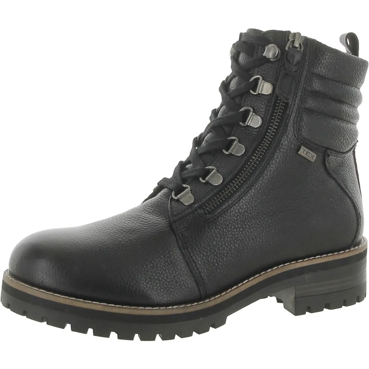Everett Womens Leather Lace up Ankle Boots