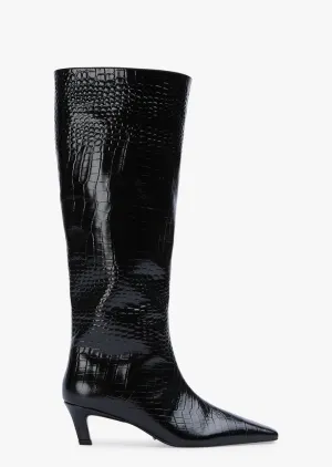 Evysa Black Croc