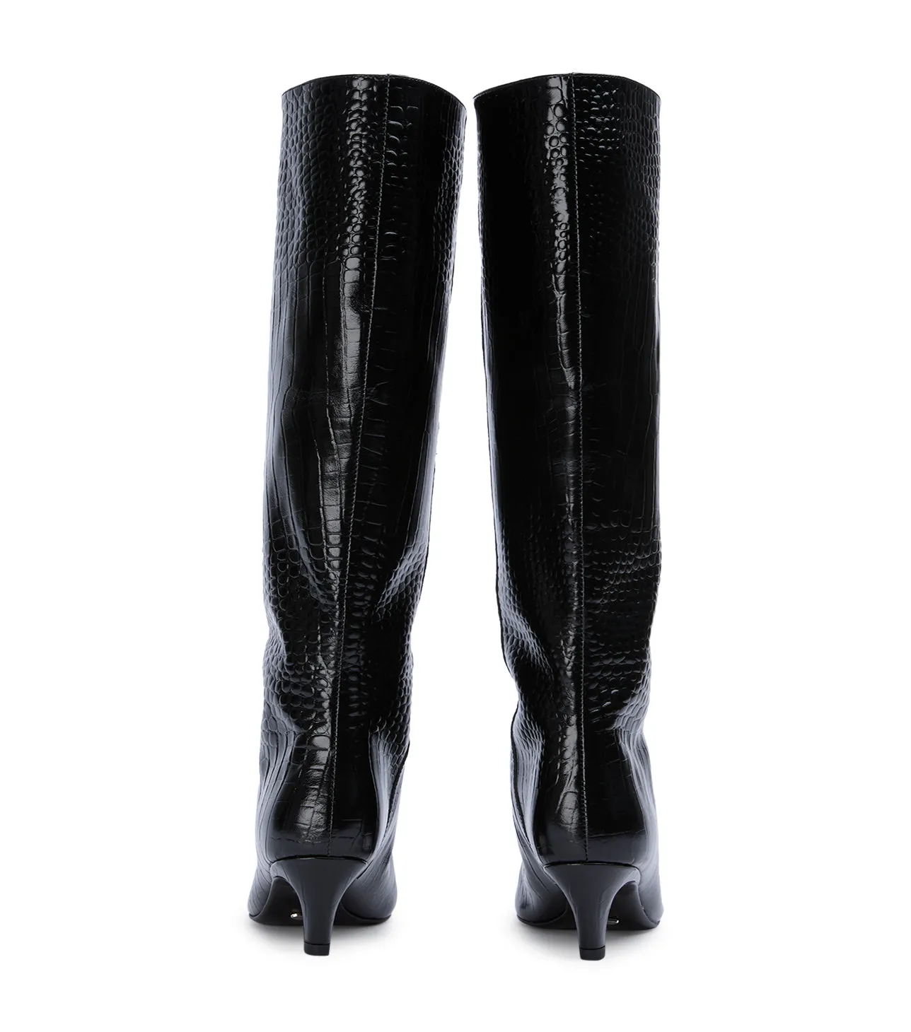 Evysa Black Croc