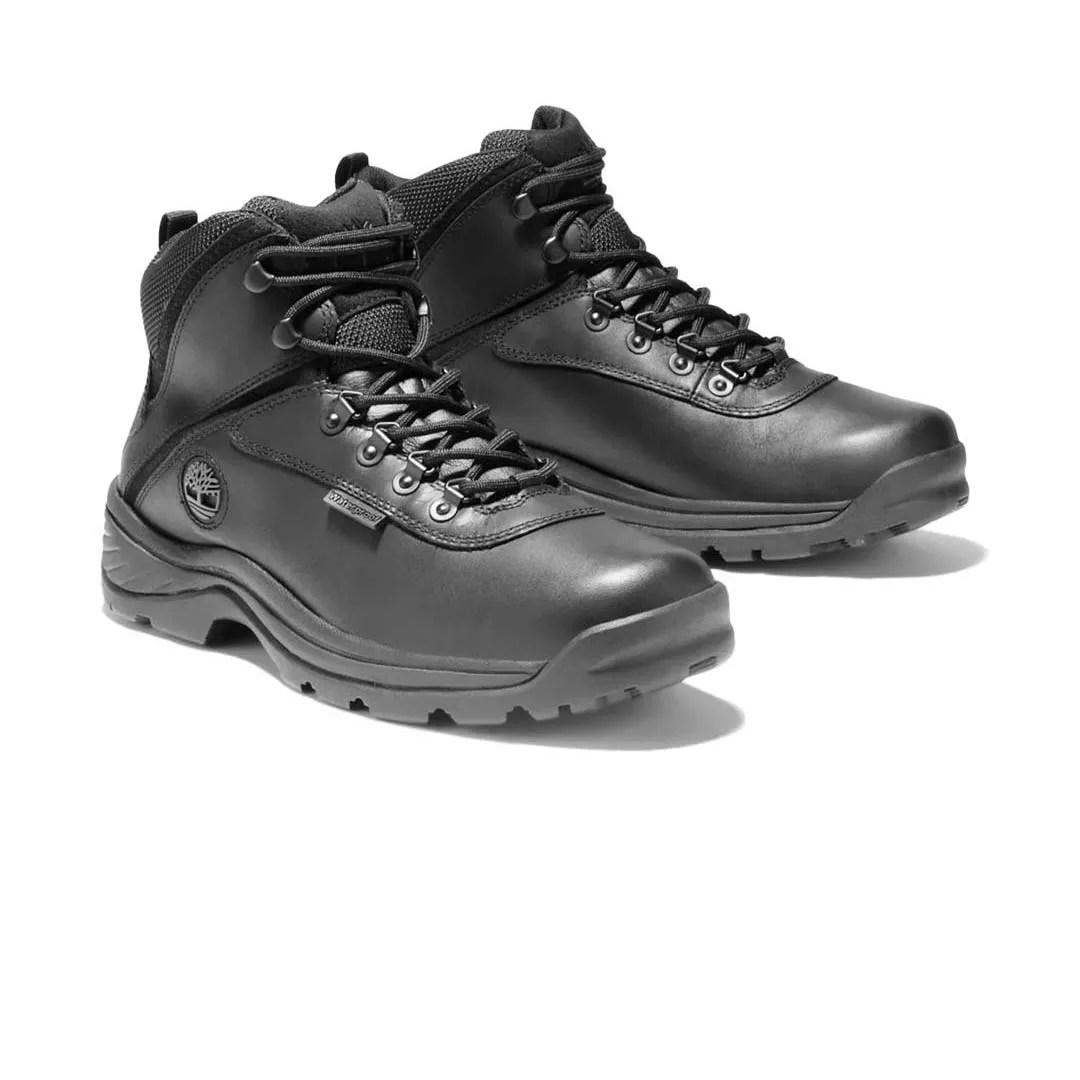Side Pocket Timberland - Men's White Ledge Mid Waterproof Hiking Boots (012122) Fold-Over Flap