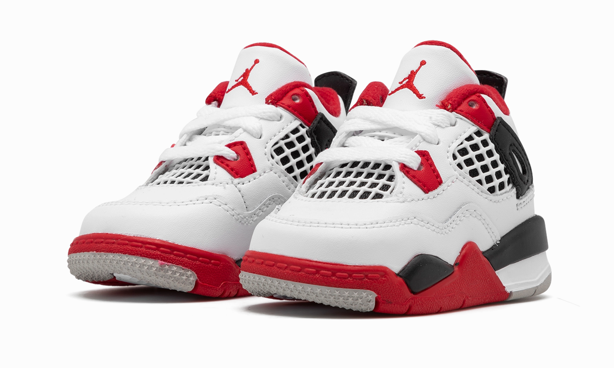 Jordan 4 Retro TD "Fire Red 2020" From Desk To Dinner, Experience The Best, Zipper Closure