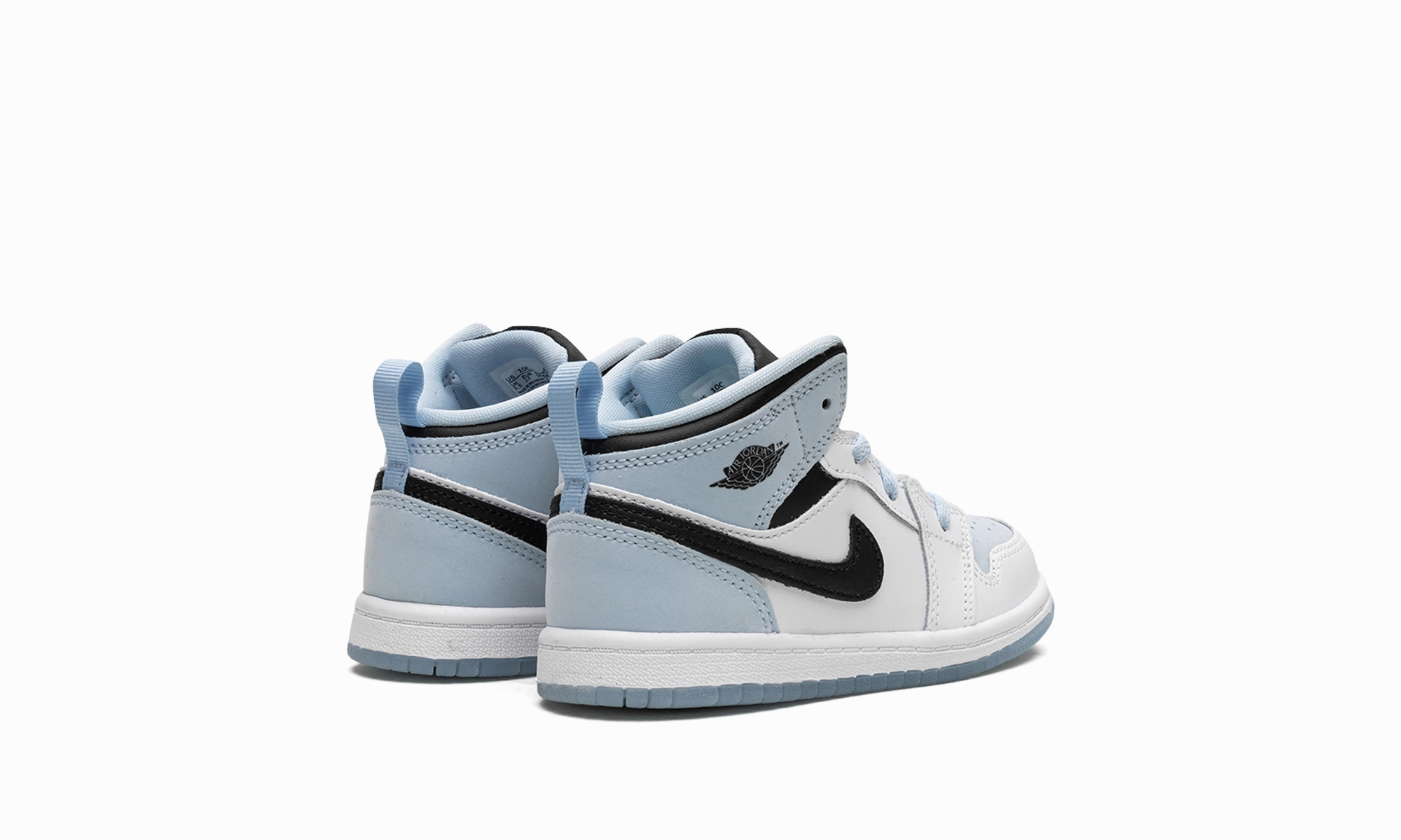 Browse & Buy, Drawstring Closure, Minimalist Jordan 1 Mid SE TD "Ice Blue"