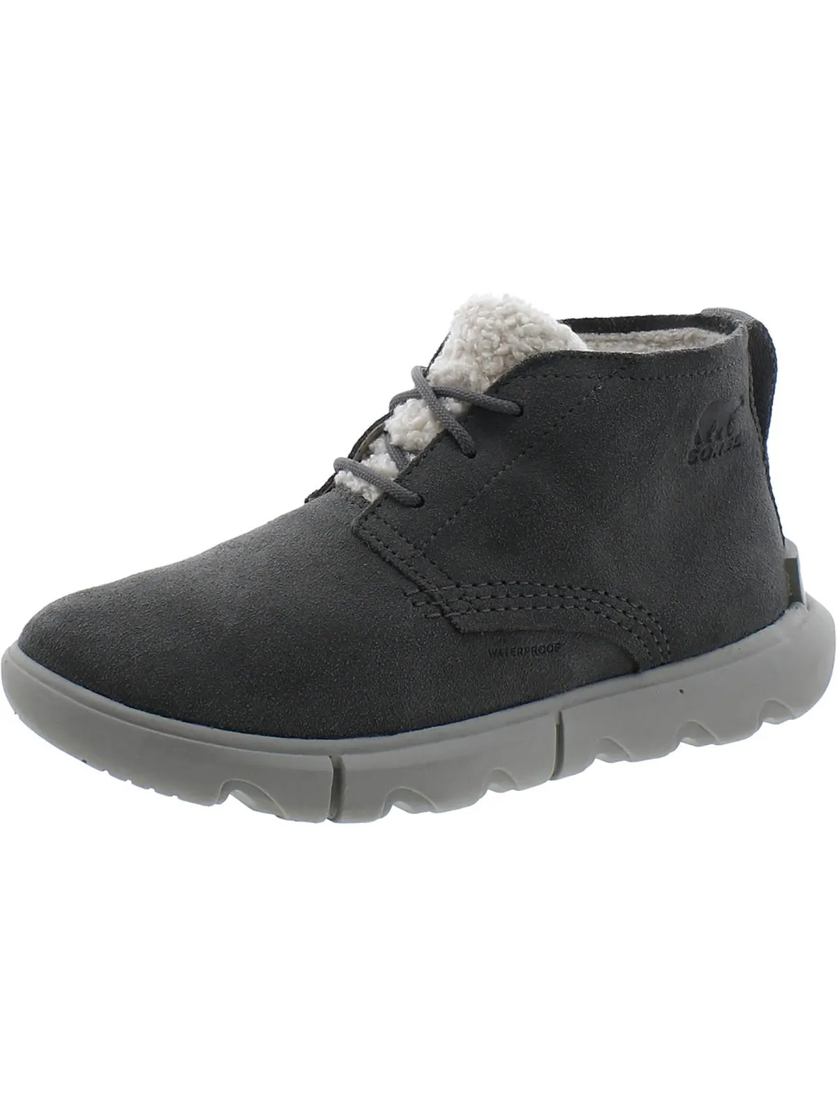 Explorer II Womens Suede Faux Fur Ankle Boots
