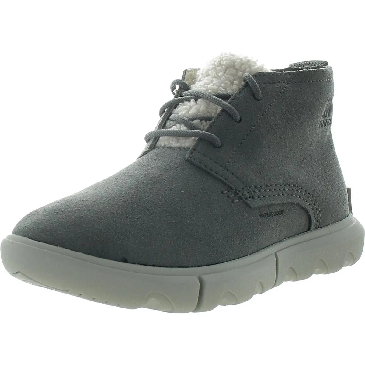 Explorer II Womens Suede Faux Fur Ankle Boots