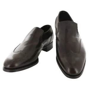 Crafted For Style, Elegant Simplicity, Side Pocket Exterior Pocket John Lobb Dark Brown Wingtip Loafers Tough & Durable
