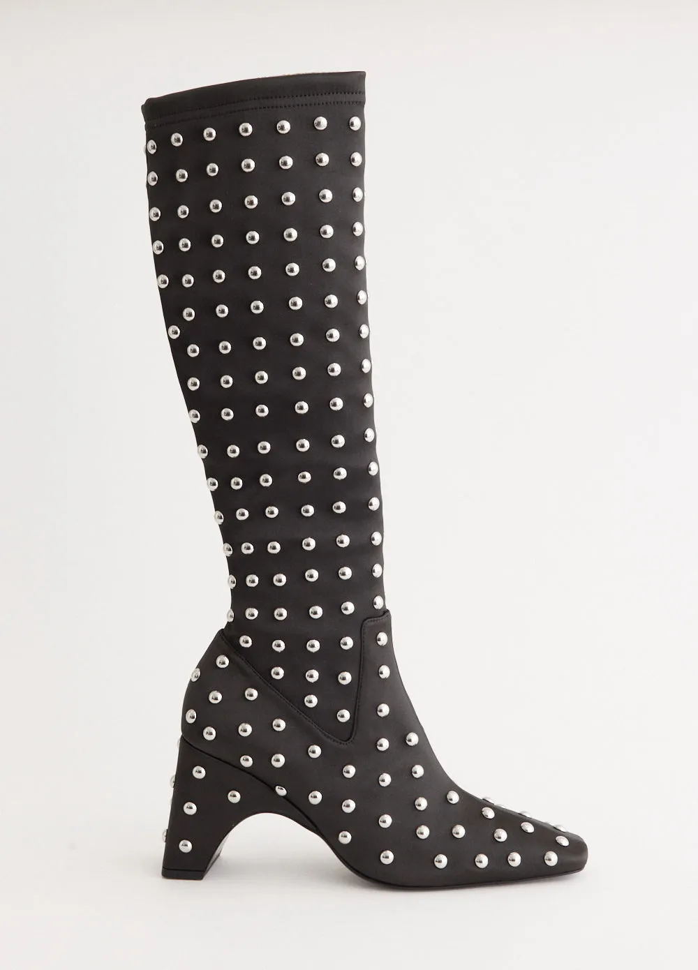 Lining Exterior Pocket Studded Bridge Stretch Boots Pre-made offer