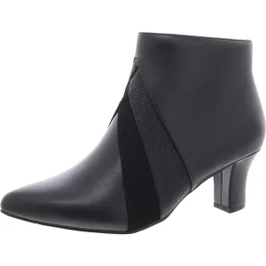 FALCON Womens Snake Print Manmade Ankle Boots