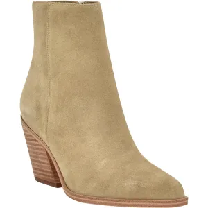 Fallone Womens Leather Block Heel Mid-Calf Boots