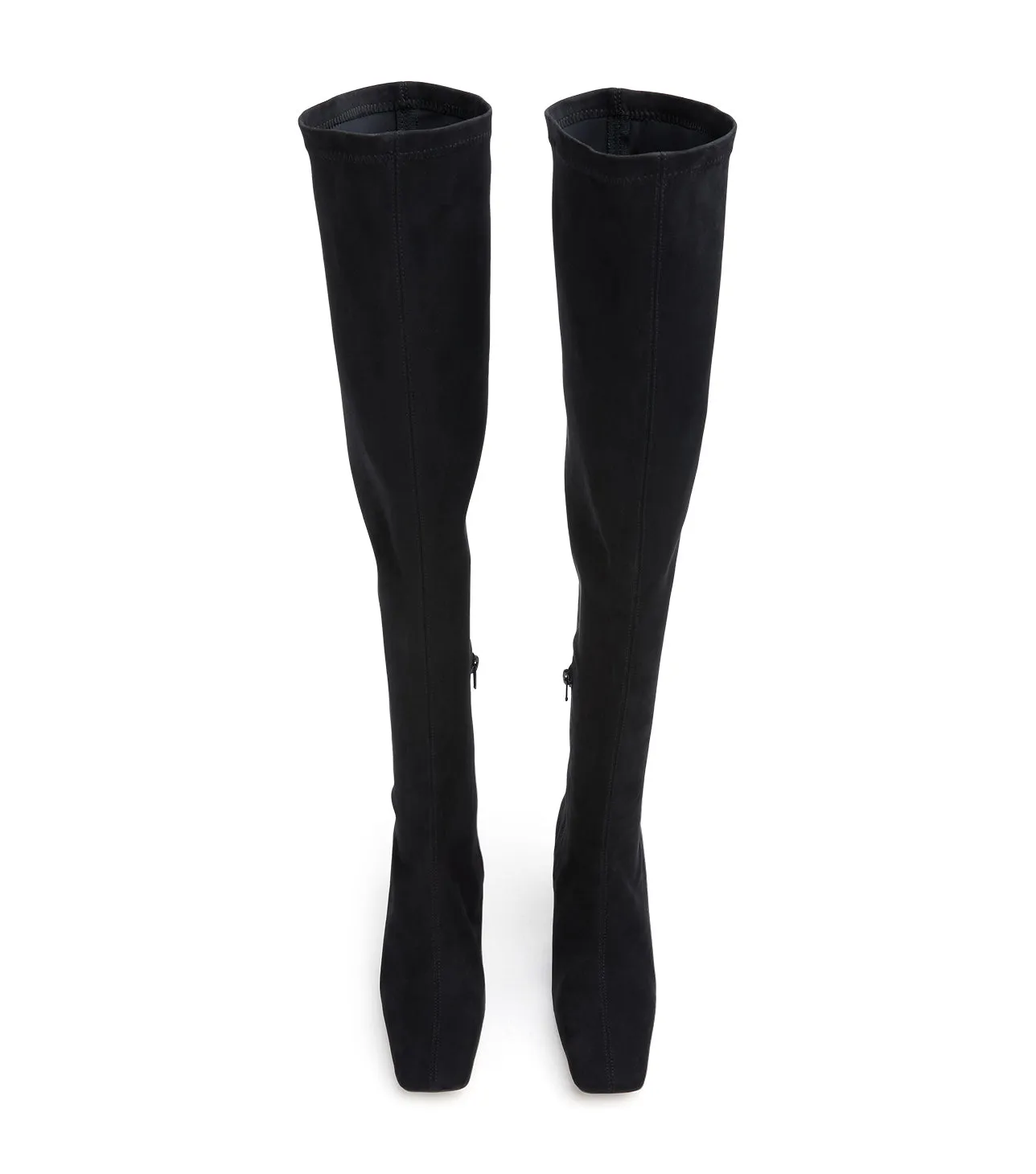 Fancy Black Stretch Suede