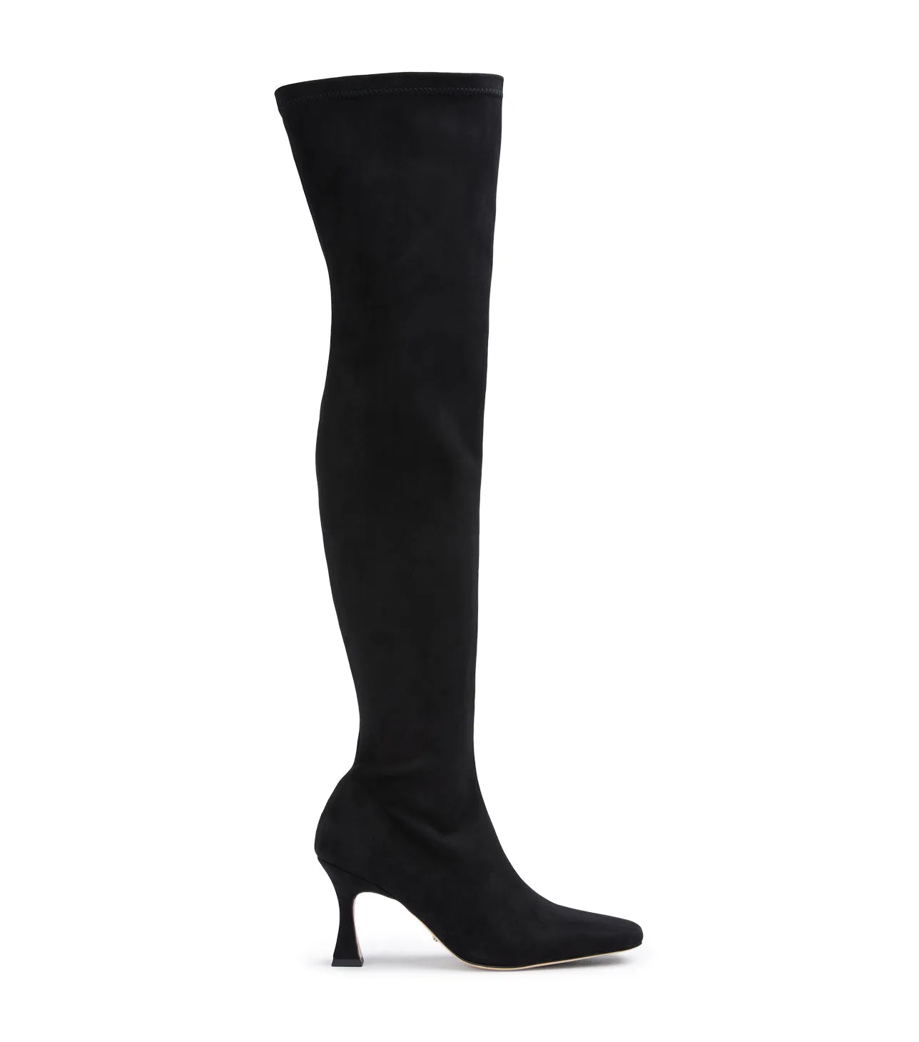 Fancy Black Stretch Suede