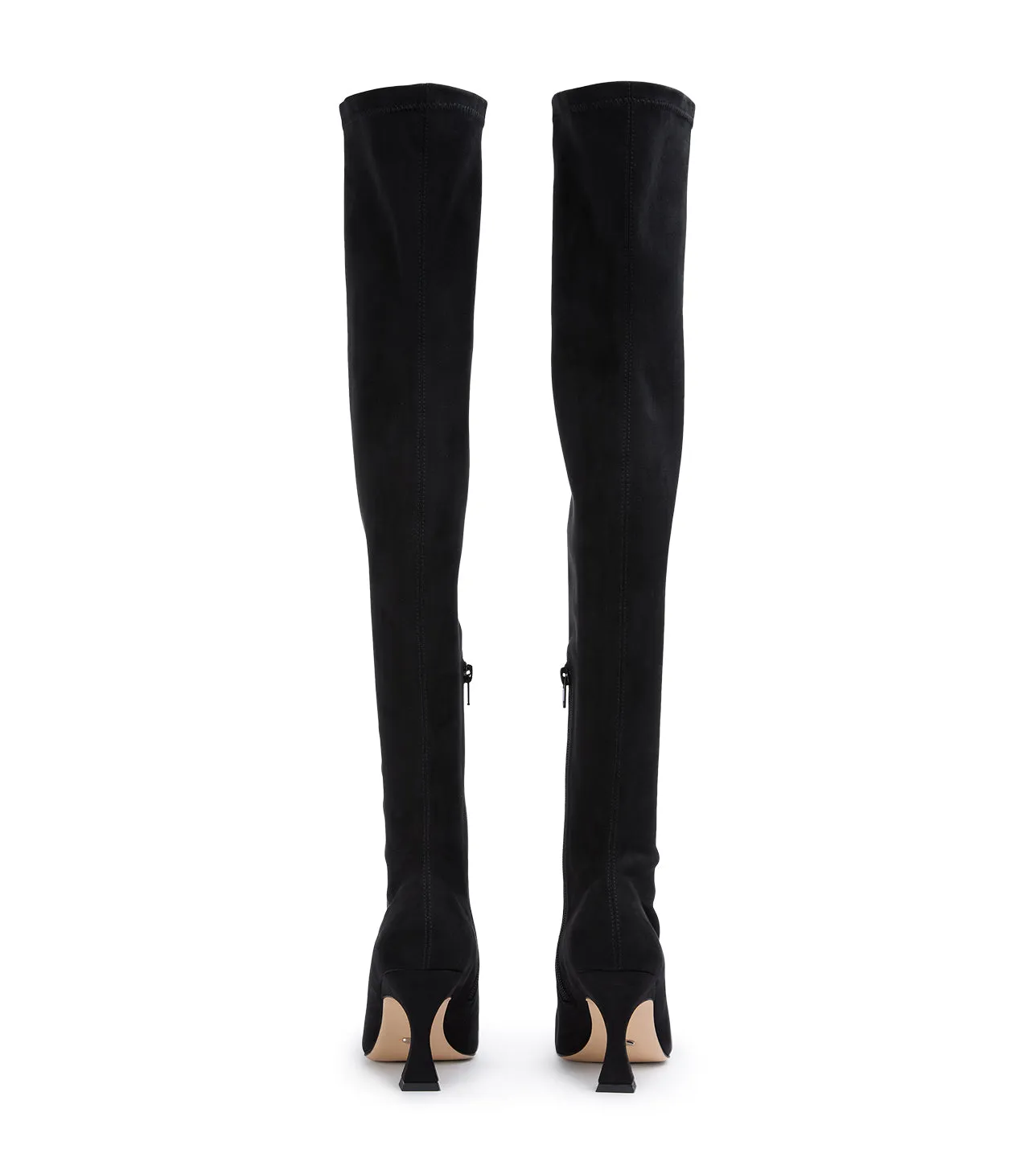Fancy Black Stretch Suede