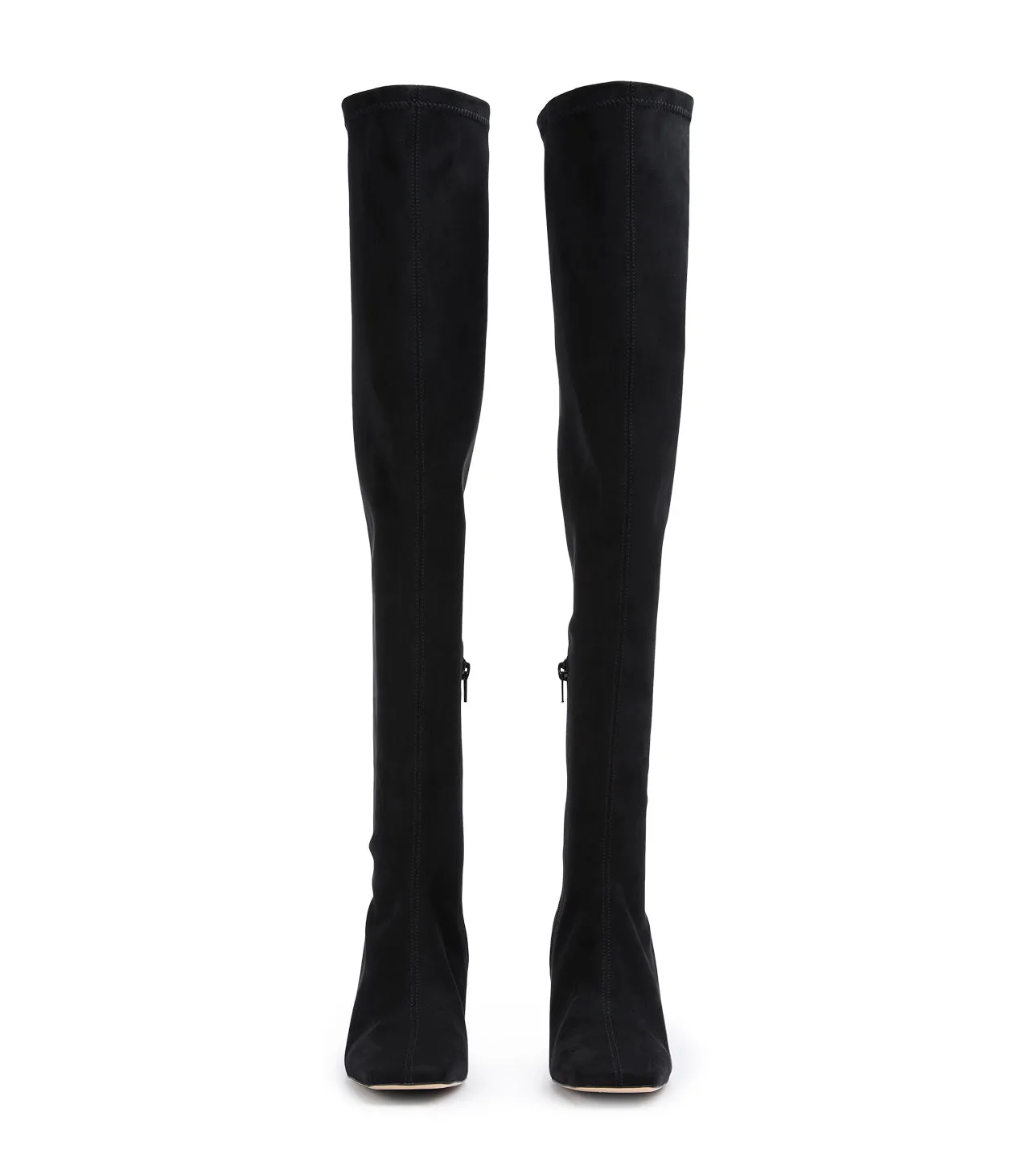 Fancy Black Stretch Suede