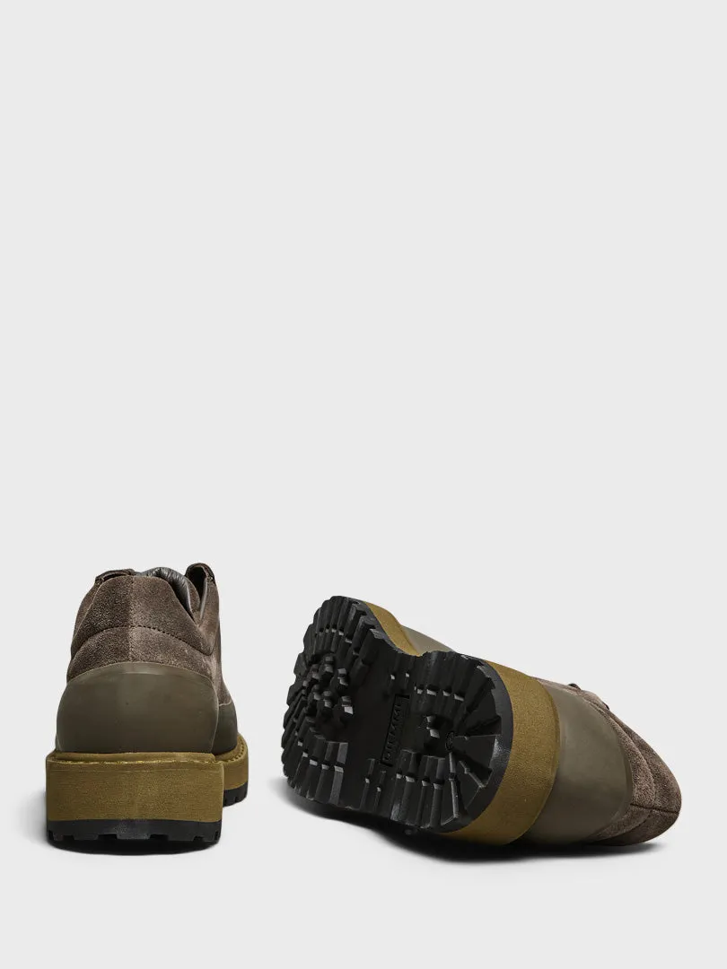S100130 Low Top Sneakers in Military Green Mini Handbag For Evening Events
