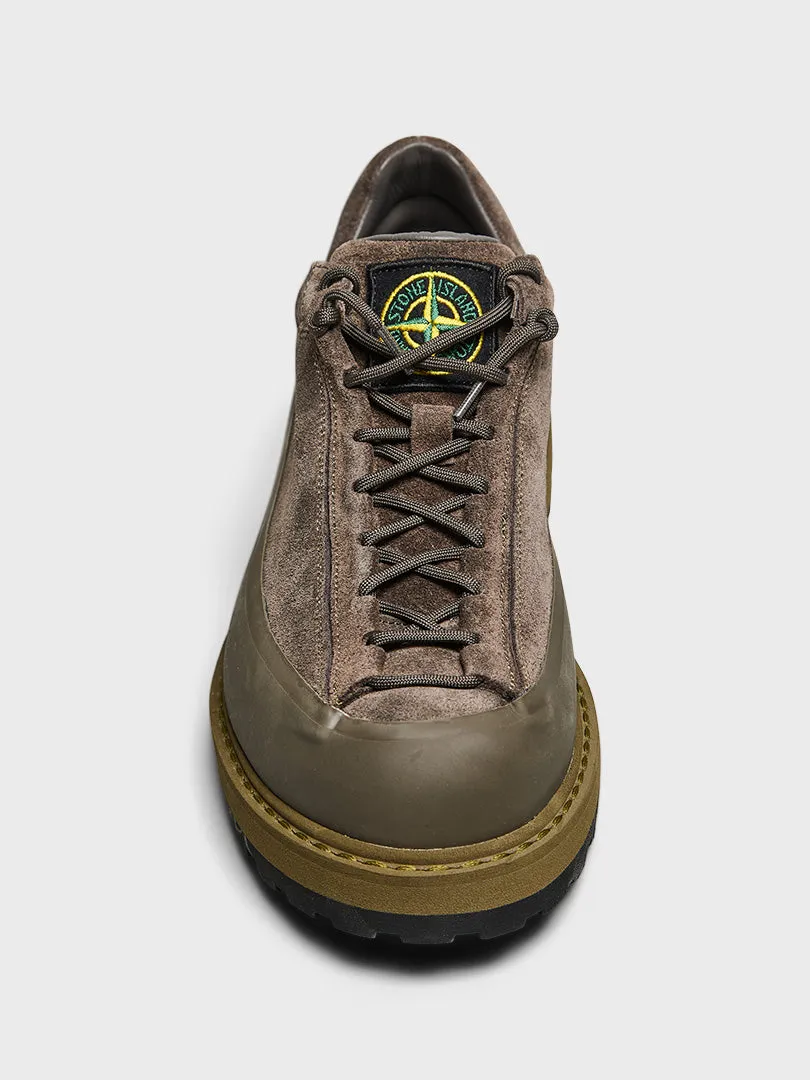 No-Fuss Design S100130 Low Top Sneakers in Military Green