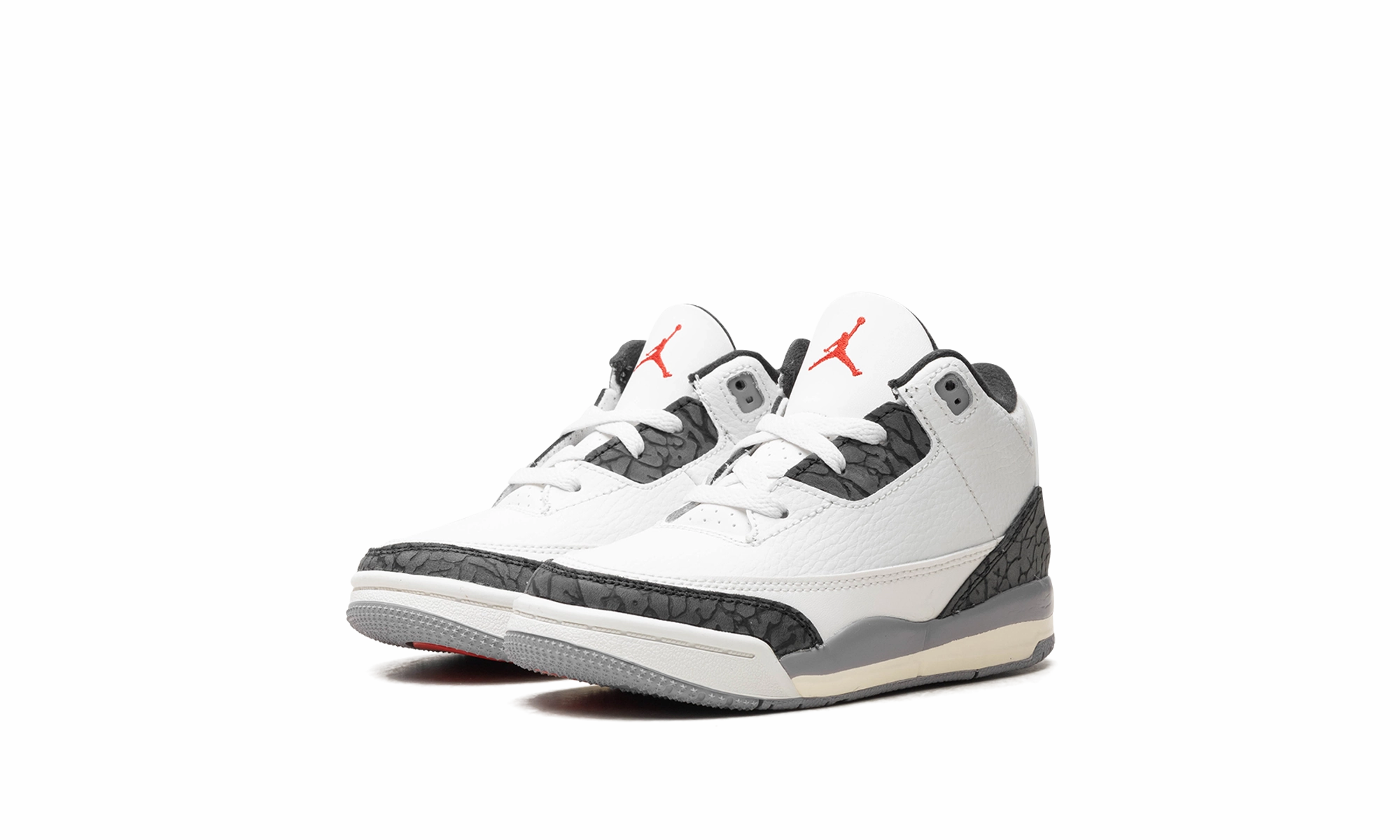 Air Jordan 3 TD "Cement Grey" Vintage Leather Shoulder Bag, High-End