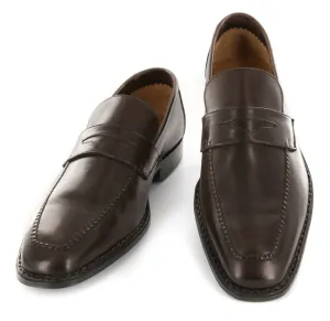 Elegant Faux Leather Sutor Mantellassi Brown Shoes - 7 US / 6 UK Pain Point Tackled Straw