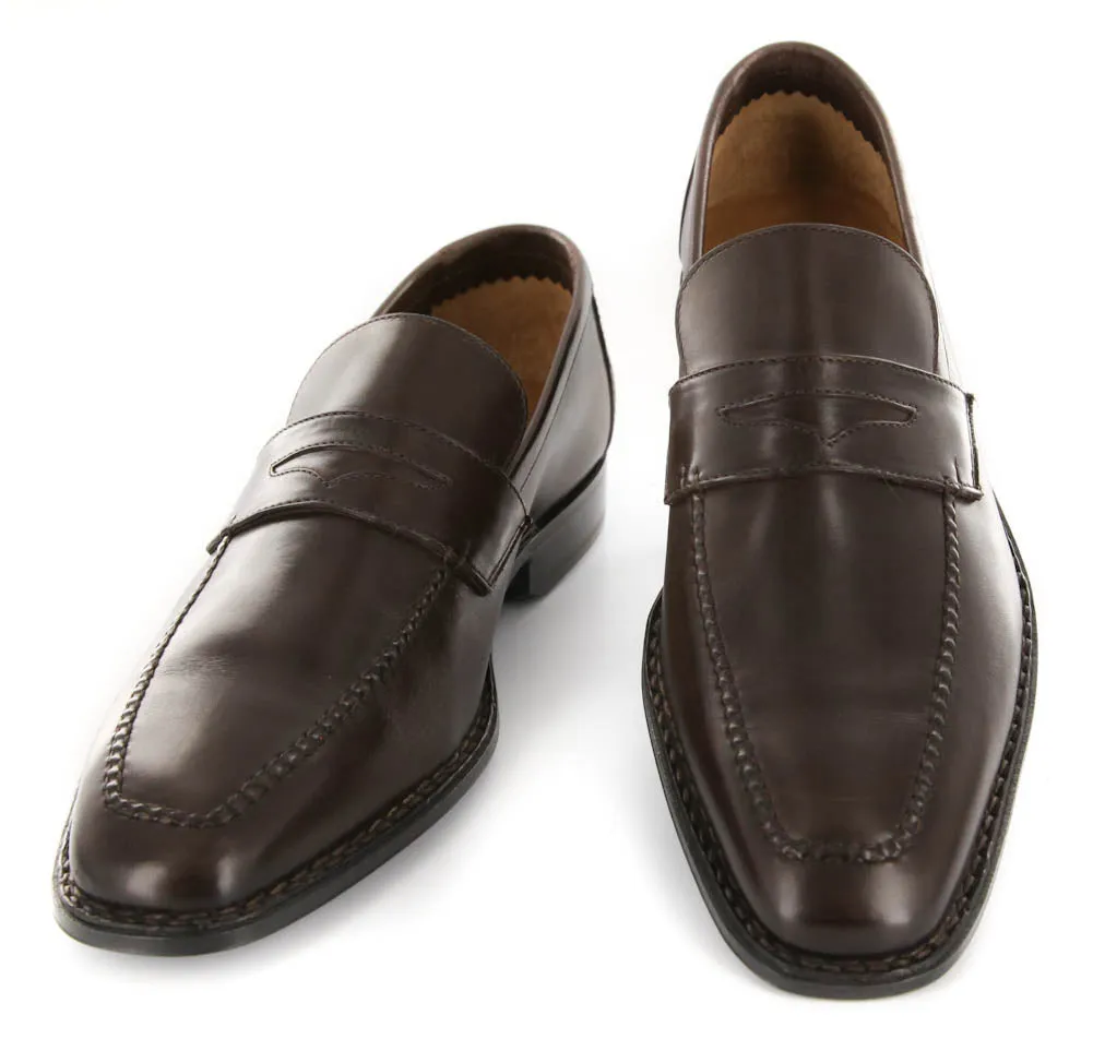 Elegant Faux Leather Sutor Mantellassi Brown Shoes - 7 US / 6 UK Pain Point Tackled Straw
