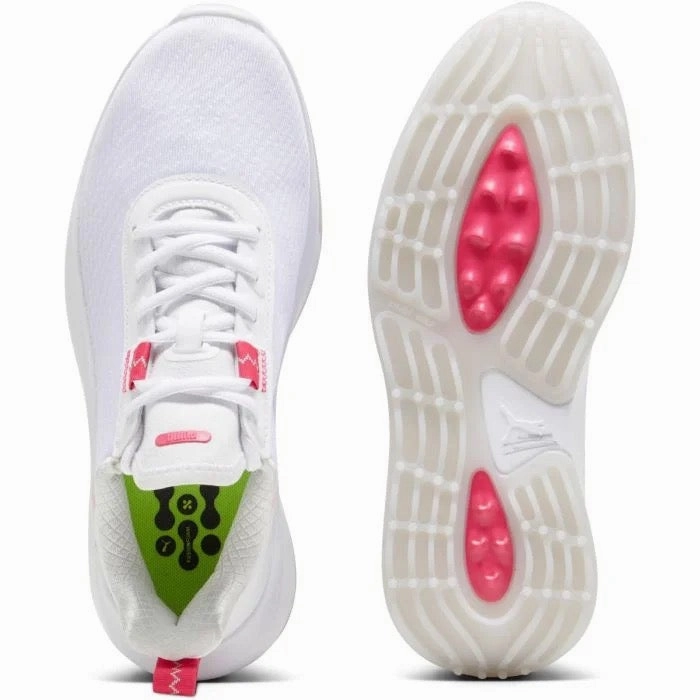 Hurry Before It Sells, Strap Slider, Built For Movement New Women's Puma Fusion Crush Sport Golf Shoes - White/Rose MSP$100