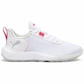 Featured Quality New Women's Puma Fusion Crush Sport Golf Shoes - White/Rose MSP$100 Display item discount Breathable Build