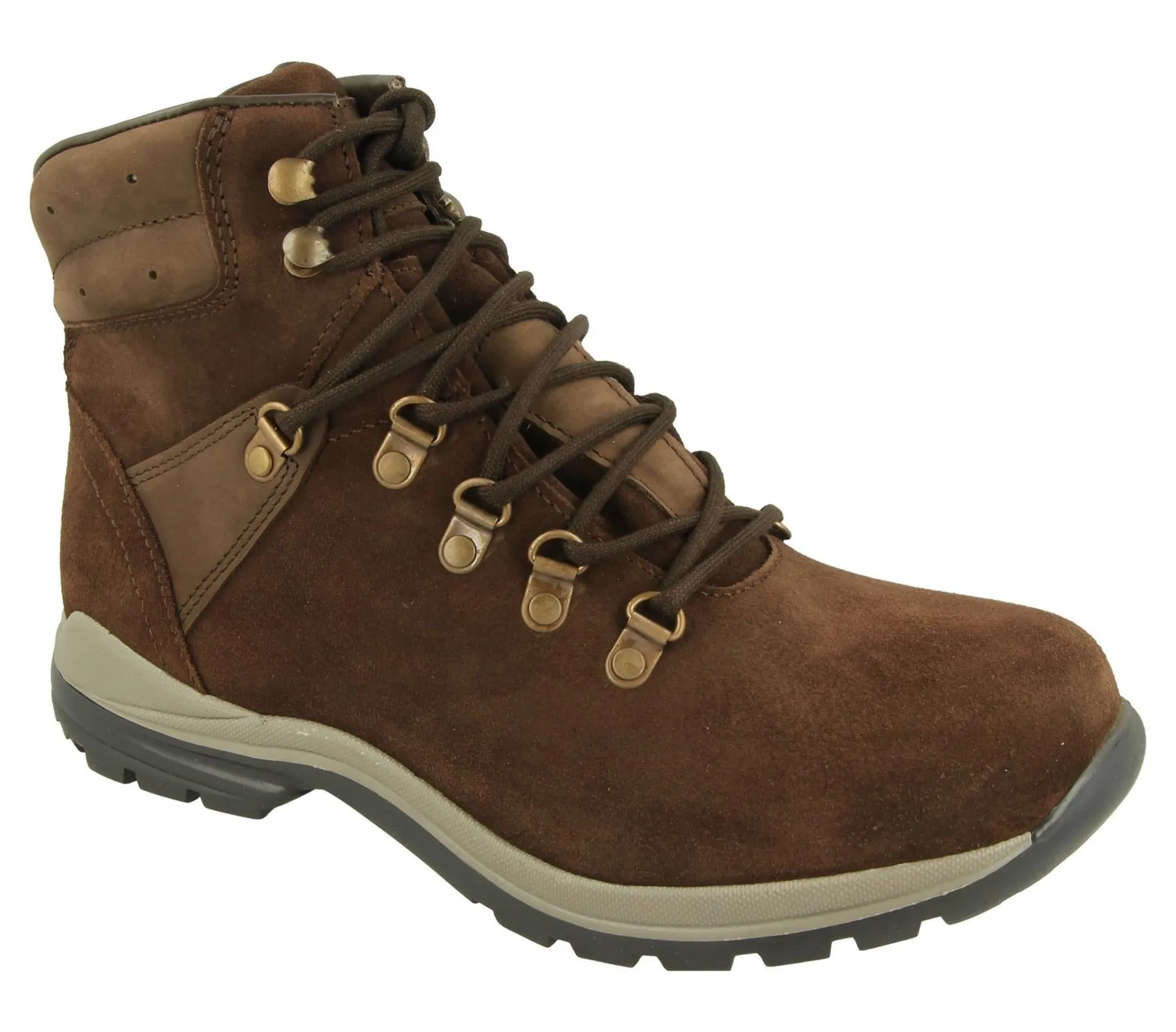 Mens Wide Fit DB Colorado Waterproof Boots Metallic Leather