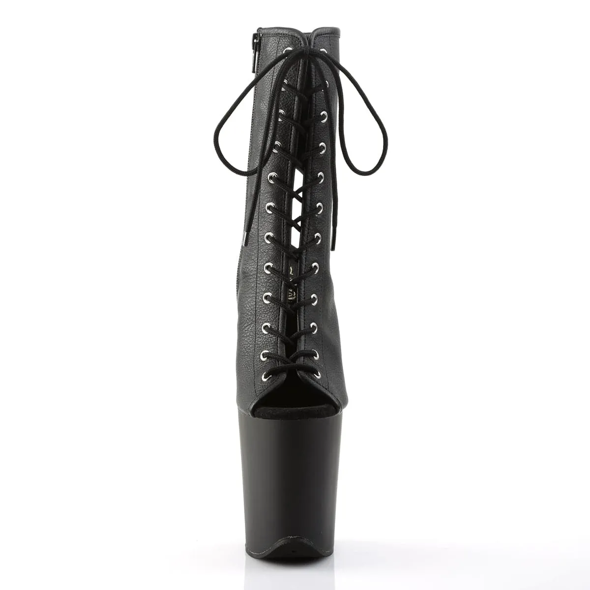 FLAMINGO-1016 Black Faux Leather/Black Matte
