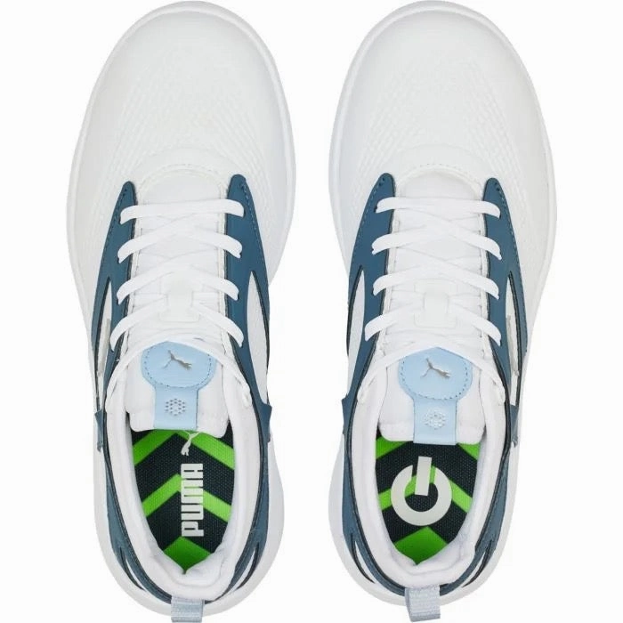 New Women's Puma Ignite Malibu Spikeless Golf Shoes White/Blue MSP$110 Buy Now, New Season Drop